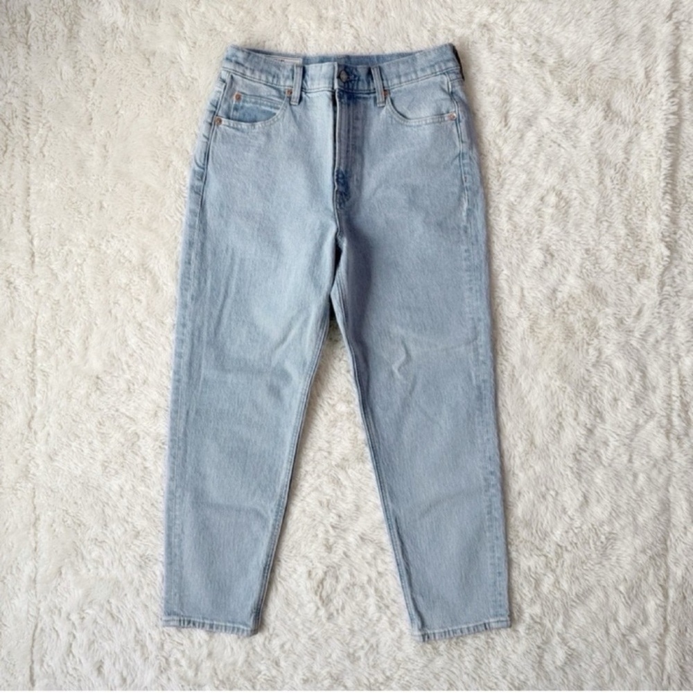 GAP Women Light Wash High Rise Mom Jeans US28 Preppy Classic 90s Y2K Retro Folk